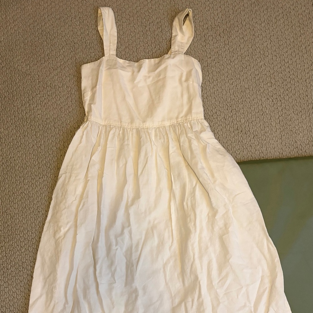 Uniqlo Off white summer cotton dress